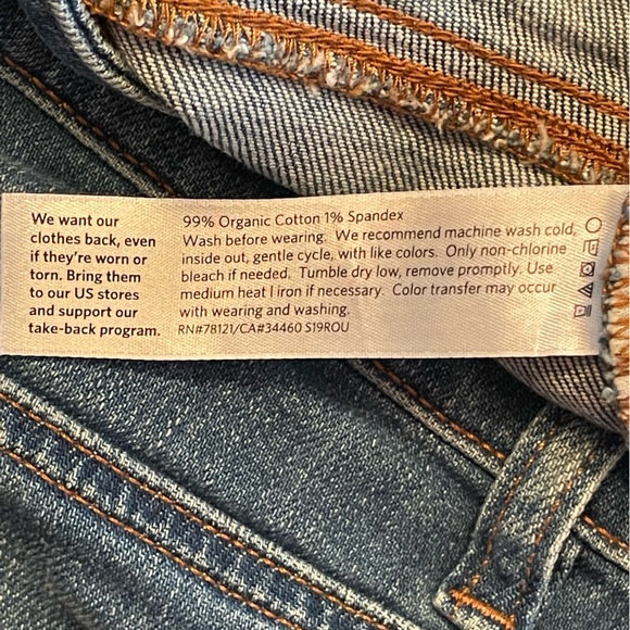 Eileen Fisher Mid-Rise Stretch Ankle Jeans - Picture 4 of 4